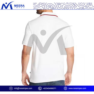 T-shirt à manches courtes pour hommes, coupe ajustée, coton respirant. Col Classique Vêtements D'Affaires D'Été Décontractés. Chemise de golf ODM - Product Image 3