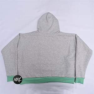 เสื้อมีฮู้ดแบบสวมศีรษะมีซิปผ้าคอตตอน100% เสื้อกันหนาวสไตล์สตรีทมีฮู้ดขนาดพิเศษปรับแต่งได้ - Product Image 5