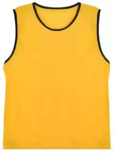 Gilet d'entraînement en maille de sport réversible tout noir Bavoirs de basket-ball et de football unisexes personnalisés Fourniture OEM pour vêtements de football - Product Image 2