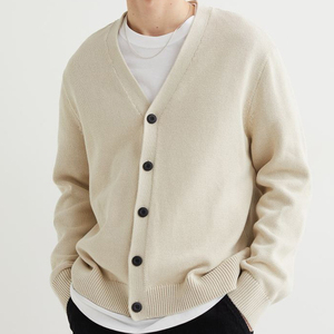 KATBROS INDUSTRY New Arrival High Quality Wool Button-Up Men's <b>Cardigan</b> <b>Sweater</b> Breathable Pocket Decor Custom Logo Solid - Product Image 1