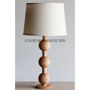 Lámparas de mesa de madera de estilo rústico de granja con iluminación de brillo suave para interiores de casas de campo y encantadores acentos decorativos - Product Image 1