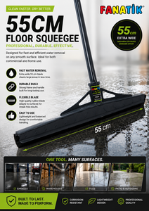 High Quality 55cm Industrial-Home Cleaning Floor Wiper Squeegee with Metal Handle and Rubber <b>Cleaner</b> Blade - Product Image 1