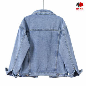 แจ็คเก็ตยีนส์ดีไซน์เฉพาะของ Ryan Pro Gear สำหรับผู้หญิง ผ้าสวมใส่สบาย ระบายอากาศได้ดี พร้อมบริการโลโก้แบบกำหนดเองและบริการ ODM - Product Image 4