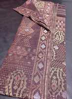 Sari en coton Jamdani Deshi Dhakai de qualité export, prêt-à-porter haut de gamme pour femmes, idéal pour les fêtes, bleu, rouge, vert, doré