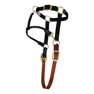 Cabestro Breakaway Horse de alta calidad con correa de barbilla ajustable Corona de Cuero flexible Nylon Equine Tack Safe para caballos Uso diario - Product Image 3