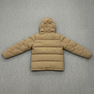 Veste matelassée à capuche de qualité supérieure, taille plus, pour homme, en toile d'hiver, col rabattu, couleur unie, respirante, imperméable, coupe-vent - Product Image 2