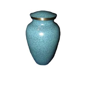 Urna de cremación de Metal de latón con acabado antiguo, suministros funerarios de cenizas para adultos de estilo americano de alta calidad - Product Image 1