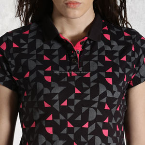 Camisetas Polo Fit2Fight de Alta Calidad para Mujer, Económicas, Personalizadas, con Estampado de Cambio Gradual de Color Amarillo, Diseño para Mujer - Product Image 6