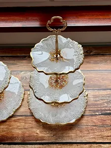 Soporte para tarta de resina hecho a mano, exhibición duradera y elegante para servir todos los días, soporte único para tarta de resina al precio más bajo - Product Image 6