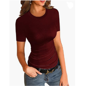 180 Gsm coton femmes Slim Fit T-Shirt Logo personnalisé imprimé Style coréen entraînement haut court de BD - Product Image 1