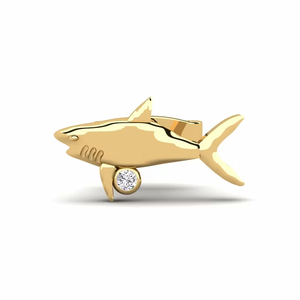 Classic 10K Yellow <b>Gold</b> Plated Round Cut Lab Grown Stud <b>Earring</b> for <b>Men</b> Smart Minimal Style Trendy Wedding Gift Party Engagement - Product Image 1