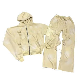 Conjuntos Deportivos de Dos Piezas para Hombre, Personalizados con Bordado Desgastado, Cómodos, Transpirables y Ajustados, MOQ Bajo - Product Image 2