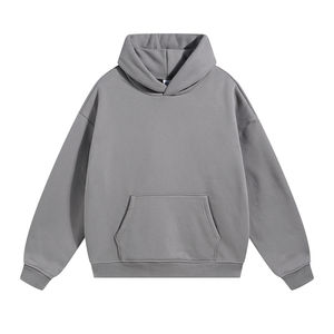 Sweat à capuche personnalisé à épaules tombantes Impression DTG pour streetwear unisexe Fabrication de vêtements décontractés à la mode - Product Image 1