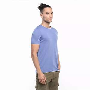 T-shirts en coton 100% de haute qualité, impression personnalisée, broderie, 250g, col en V, pour hommes - Product Image 4