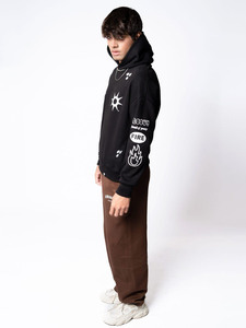 เสื้อฮู้ดธรรมดาขนาดใหญ่ใส่ได้ทั้งชายและหญิงเสื้อสวมหัวผ้าฟลีซหนาแบบสวมหัวสำหรับฤดูหนาวโลโก้ออกแบบได้ตามต้องการ - Product Image 3