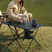 Mesa plegable portátil duradera para acampar, muebles de exterior ligeros de aluminio para viajes, pícnic, barbacoa, senderismo