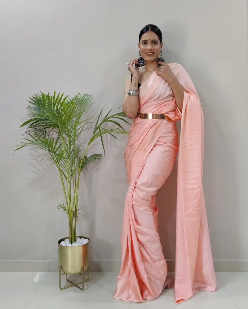 Neue Designer Party-Bekleidung tragebereiter Sari mit Digitaldruckarbeit mit Bluse indische Sari für Hochzeit und Freizeitkleidung