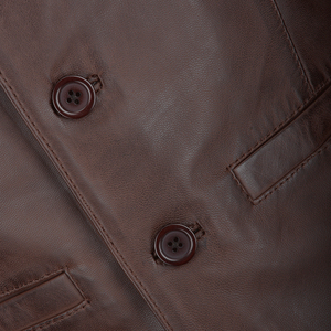 Nueva llegada de los hombres de moda de alta calidad Chaleco de cuero al aire libre de invierno transpirable estilo personalizado Chaleco de cuero para los hombres - Product Image 6
