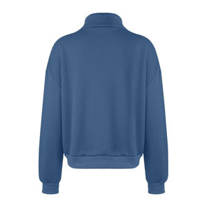 Sudadera de cuello alto para mujer con cremallera 1/4 de gran tamaño, ropa de calle de invierno, sudaderas cortas con cremallera - Product Image 2