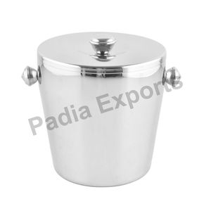 Elegante cubo de hielo de metal para fiestas de vino y cóctel y enfriador de bebidas social - Product Image 1