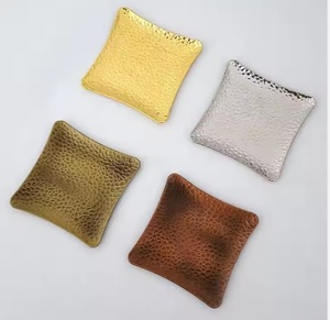 Stainless Steel Classic Beverage <b>Coaster</b> Set 6pcs Customized Designs Home Decor - Product Image 3