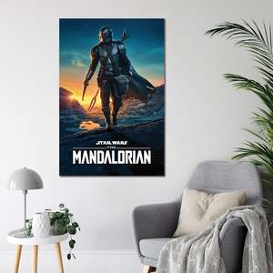 Modern Style the Mandalorian Nightfall <b>Poster</b> Made of Paper - Product Image 2