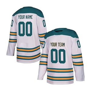 Maillot de hockey sur glace pour homme adulte avec logo personnalisé, 100% coton, impression numérique, respirant, antibactérien, séchage rapide, écologique - Product Image 3