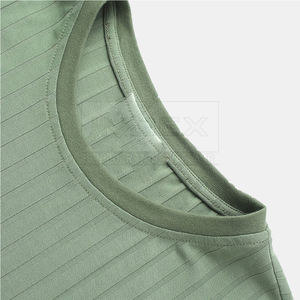 2024 été hommes haute qualité coton T-Shirt à manches courtes facile lavage Logo motif Polyester demi manches pour Fitness - Product Image 4