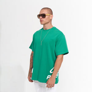 T-shirt long à épaules tombantes pour hommes personnalisable 100% coton écologique respirant et lourd - Product Image 3