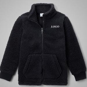 Sudadera para Niños con Cuello Alto y Cierre de Cremallera con Bolsillos, para Compradores al por Mayor, Manga Larga, Material Sherpa para Mayor Comodidad 2026 - Product Image 1