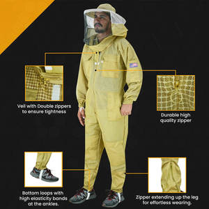 Ropa DE TRABAJO personalizada, traje de apicultura, poliéster de nailon más vendido con características antiestáticas y transpirables - Product Image 5