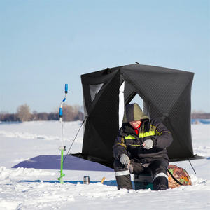 Lumina Engineered <b>for</b> the Elements Portable Folding Black Ice Fishing Tent-Waterproof & Eco-Friendly - Product Image 6