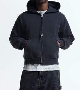 Sudadera de Forro Polar Grueso de Alta Calidad, Estilo Holgado, con Cierre, 410 g/m², para Hombre, Corta, Cuadrada, Ecológica, Impermeable, para Invierno - Product Image 5