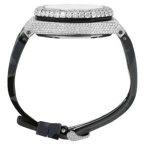 Reloj de Cuarzo con Incrustaciones de Moissanita de Lujo, Estilo Hip Hop para Hombre, Esfera de Cristal, Directo de Fábrica - Product Image 2