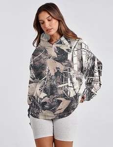 Venta directa de fábrica al por mayor personalizado bordado de manga larga sudadera polar con capucha de gran tamaño para las mujeres para el invierno - Product Image 2