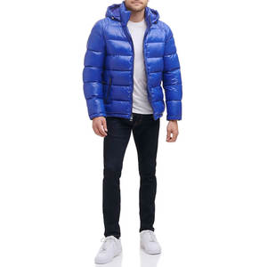 Chaquetas acolchadas gruesas con cierre de cremallera frontal de diseño personalizado chaquetas burbuja con capucha informales de invierno para hombre recién llegadas - Product Image 3