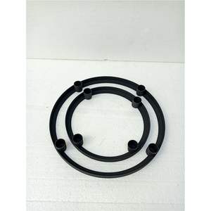 Portavelas de Metal al por Mayor a Precio de Fábrica, Portavelas con Cabeza Negra Mate Duradera, Decoración para Bodas y Eventos - Product Image 6