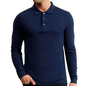 T-shirt décontracté pour homme de haute qualité, 240 g/m², manches longues, uni, 100 % coton, respirant, en provenance du Bangladesh - Product Image 4