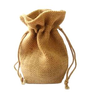 Pochette personnalisée en toile de jute toile de jute sac à cordon petits sacs-cadeaux en coton pailleté artisanat prix raisonnable recyclable logo nouveau - Product Image 1