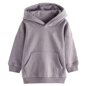 เสื้อฮู้ดกีฬาผ้าคอตตอนมีฮู้ดสำหรับเด็กและเด็กผู้ชายและเด็กผู้หญิงเสื้อมีฮู้ดผ้าฟลีซระบายอากาศได้ดีที่2025สีทึบ100% - Product Image 6
