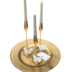 Lujoso candelero de metal dorado, candelabro de hierro decorativo de calidad de lujo para bodas, hoteles y restaurantes - Product Image 2