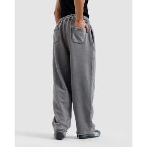 Pantalon essentiel en velours côtelé 100% coton, coupe ample, droit et fuselé, motif personnalisable, logo, taille 6XL, fermeture éclair décorative pour homme - Product Image 3