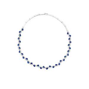 Collier en argent sterling 925 avec cristaux, modèle Waterway - Product Image 2