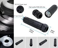 Projecteur LED pour voiture 16W 2025, lampe étoilée, 150 pièces, 0,8 mm, 6,5 pieds, kit de plafond étoilé, résistant à l'eau, télécommande, intensité réglable