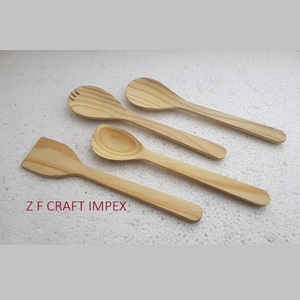 Nouvel ensemble de cuillères à salade en laiton avec manche en bois Design unique Outils de service - Product Image 5