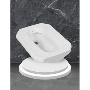 MD <b>Pan</b> <b>Ceramic</b> Squatting Toilet Durable Floor Mounted Washroom Fixture Sanitary Ware Export Model 7008 India OEM Plus - Product Image 1