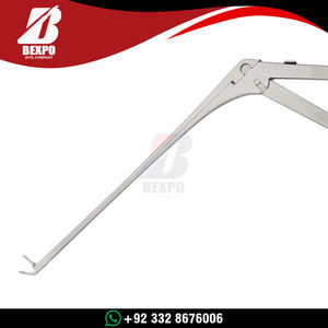 Pinzas de Oído ENT Micro Alligator, Forma de Copa, Curvadas hacia Arriba, 8 cm, Acero Inoxidable, Instrumento Quirúrgico de Otología para Cirugía de Oído - Product Image 4