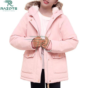 Chaqueta Cortavientos de Motocicleta para Mujer, Larga, Impermeable, de Secado Rápido, con Forro Polar y Gorro Desmontable, Razorts, Pakistán - Product Image 2