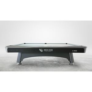 Mesa de billar de pizarra Premium con patas de metal duraderas y embellecedor de aluminio cepillado para torneos - Product Image 5