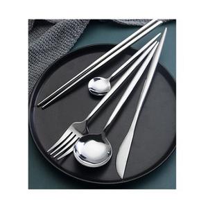 Offre Spéciale de luxe en acier inoxydable banquet de mariage argent plaqué couverts argenterie abordable couverts cuillère et fourchette ensemble - Product Image 1